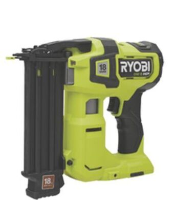 The Home Depot Ryobi one+™ hp airstrike™ 18v brushless 18-gauge brad nailer offer