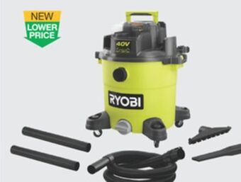 The Home Depot Ryobi 40v 10-gallon wet/dry vacuum offer