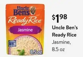 Walmart Uncle's Ready Rice Jasmine 8.5 oz offer