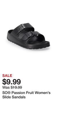 Kohl's So® passion fruit women's slide sandals offer