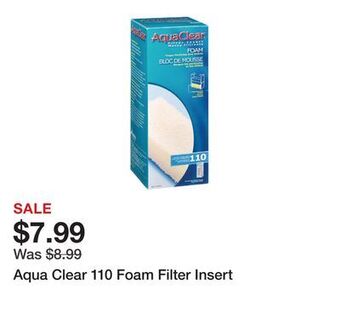 Petsmart Aqua clear 110 foam filter insert offer