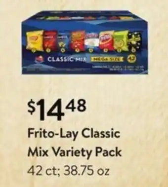 Walmart Frito-Lay Classic Mix Variety Pack 38.75 oz offer