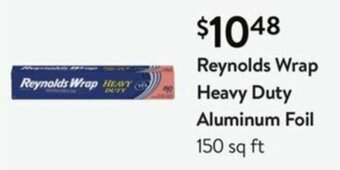 Walmart Reynolds Wrap Heavy Duty Aluminum Foil offer