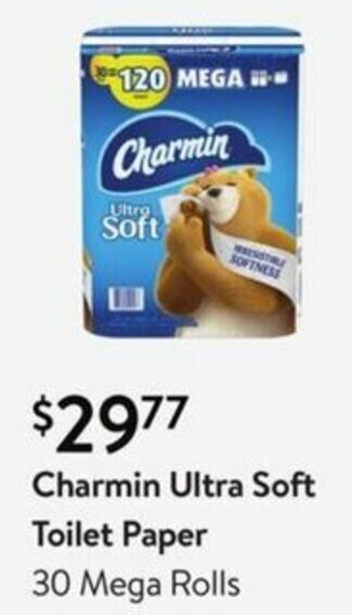 Walmart Charmin Ultra Soft Toilet Paper offer