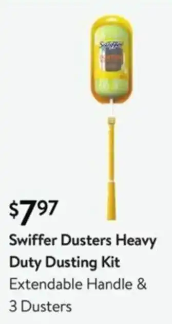 Walmart Swiffer Dusters Heavy Duty Dusting Kit Extendable Handle & 3 Dusters offer