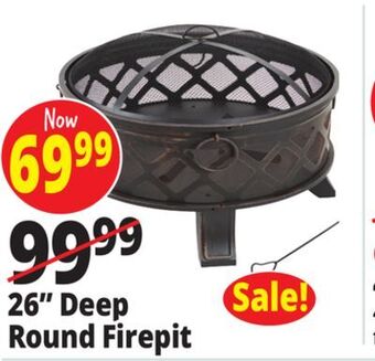 Ocean State Job Lot Outdoor living accents deep bowl fire pit, 26 offer