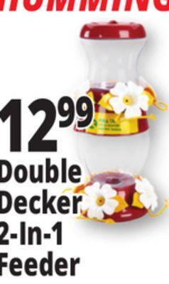 Ocean State Job Lot Perky-pet double decker hummingbird feeder offer