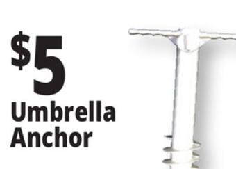 Ocean State Job Lot Beach umbrella anchor offer