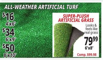 Ocean State Job Lot All-weather artificial turf offer