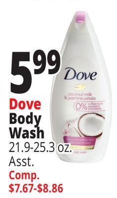 Ocean State Job Lot Dove coconut milk and jasmine petals moisturizing cream body wash, 25.36 oz offer