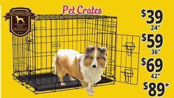 Ocean State Job Lot Pet crates offer