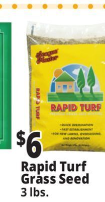 Ocean State Job Lot Rapid turf grass seed offer