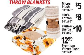 Ocean State Job Lot Blankets & throws offer