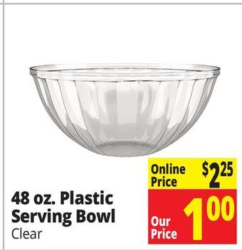 Ocean State Job Lot 48 oz. plastic serving bowl offer