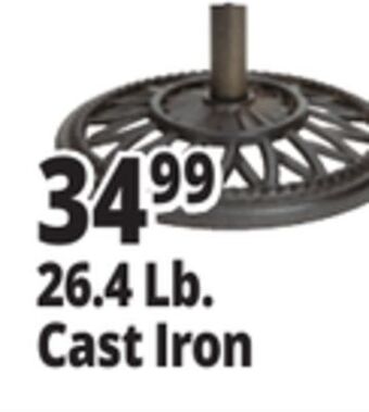 Ocean State Job Lot Cast iron patio umbrella base, 26 lbs offer