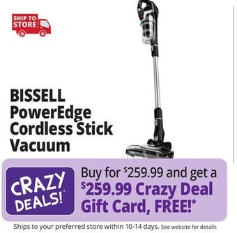 Ocean State Job Lot Bissell poweredge cordless stick vacuum offer