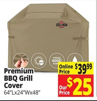Ocean State Job Lot Premium bbq grill cover offer