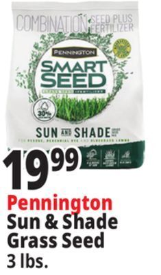 Ocean State Job Lot Pennington smart seed sun & shade grass seed, 3 lbs offer