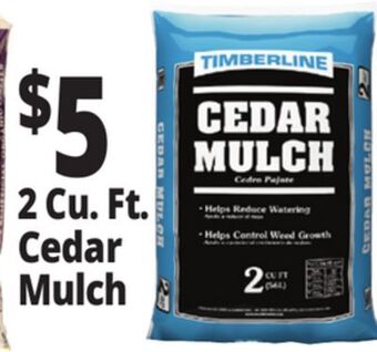 Ocean State Job Lot Timberline cedar mulch, 2 cu ft offer