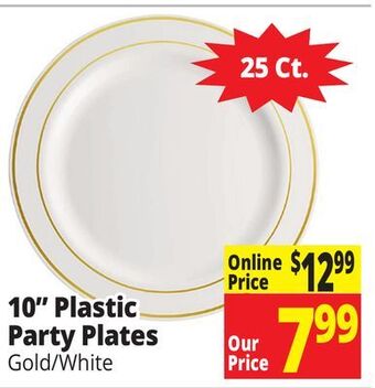 Ocean State Job Lot 10 plastic party plates offer