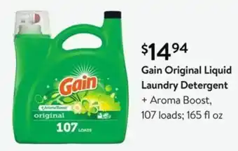 Walmart Gain Original Liquid Laundry Detergent offer