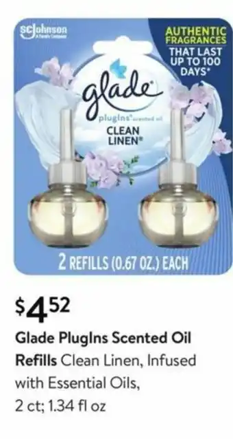 Walmart Glade PlugIns Scented Oil Refills offer