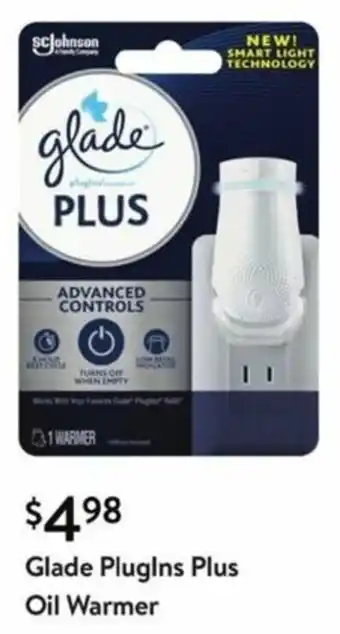 Walmart Glade PlugIns Plus Oil Warmer offer