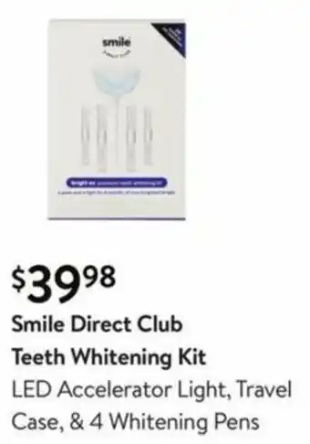 Walmart Smile Direct Club Teeth Whitening Kit offer