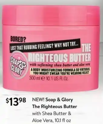 Walmart Soap & Glory The Righteous Butter offer