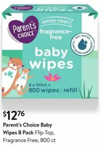 Walmart Parent's Choice Baby Wipes offer