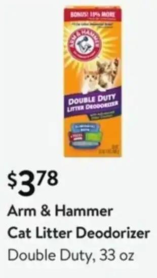 Walmart Arm&Hammer Cat Litter Deodorizer 33 Oz offer