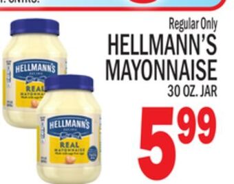 C Town Hellmann's mayonnaise 30 oz. jar offer