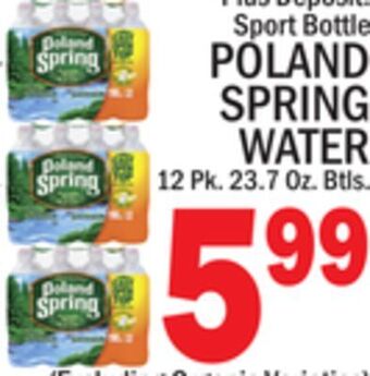 C Town Poland spring water offer