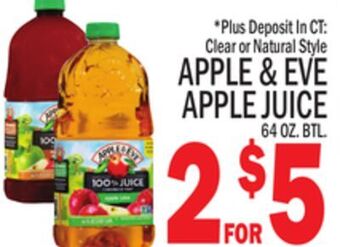 C Town Apple & eve apple juice offer