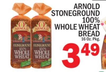 C Town Arnold stoneground 100% whole wheat bread offer