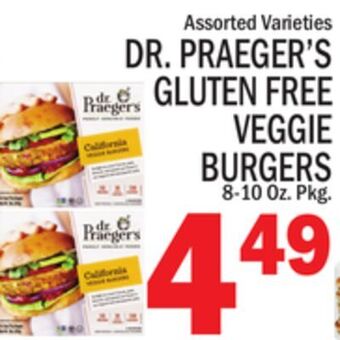C Town Dr. praeger's gluten free veggie burgers offer