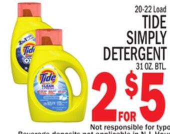 C Town Tide simply detergent offer