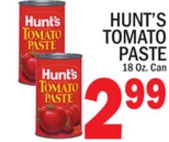 C Town Hunt's tomato paste offer