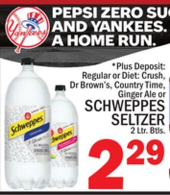 C Town Schweppes seltzer offer