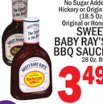 C Town Sweet baby ray's bbq sauce 28 oz. btl. offer