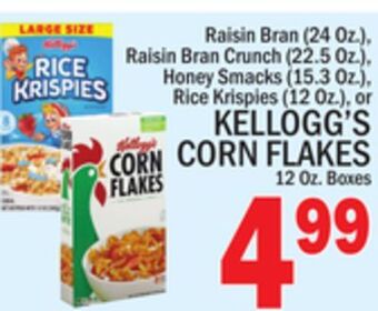 C Town Kellogg's corn flakes 12 oz. boxes offer