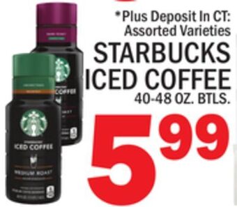 C Town Starbucks iced coffee offer