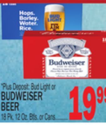 C Town Budweiser beer offer