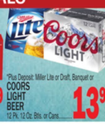 C Town Banquet or coors light beer offer