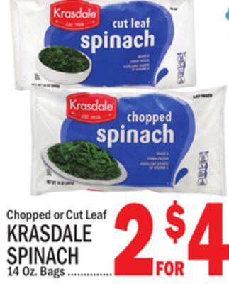 C Town Krasdale spinach offer
