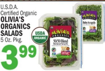 C Town Olivia's organics salads offer