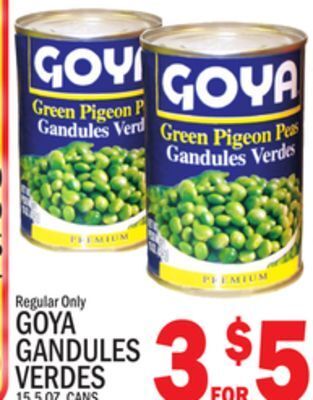 C Town Goya gandules verdes offer