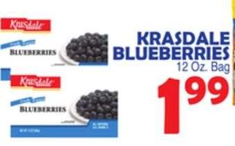 Bravo Supermarkets Krasdale blueberries offer