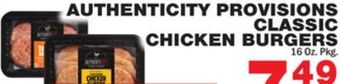 Bravo Supermarkets Authenticity provisions classic chicken burgers offer