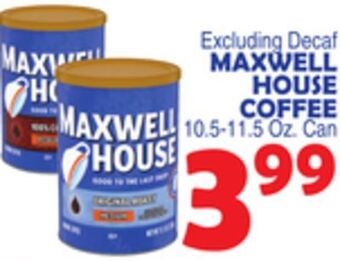 Bravo Supermarkets Maxwell house coffee offer